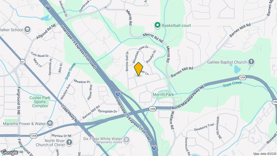 1068 Baker Ln Map and Location Details