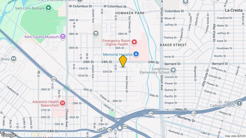 630 33rd St Map and Location Details