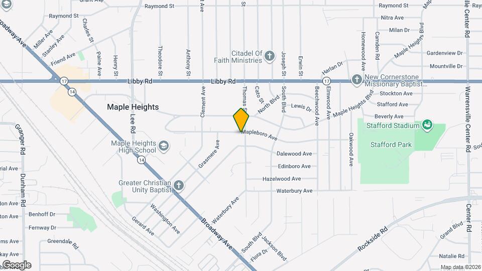 17604 Mapleboro Ave Map and Location Details