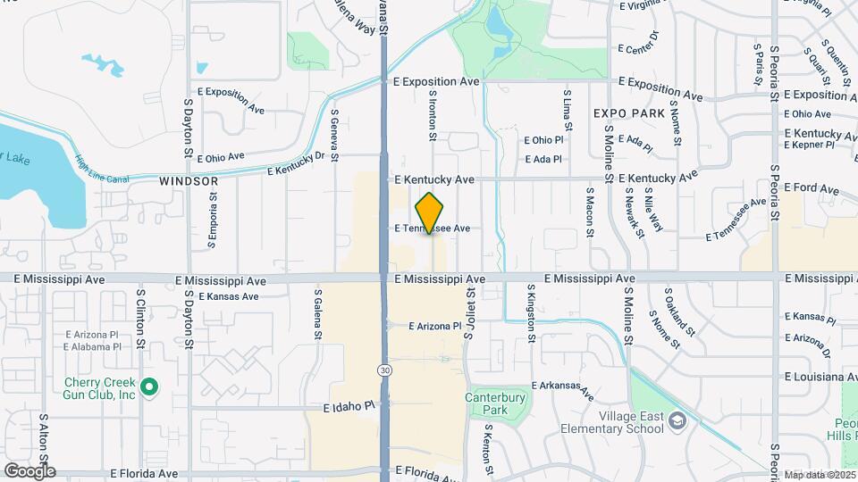 1011 S Ironton St, Unit 304 Map and Location Details