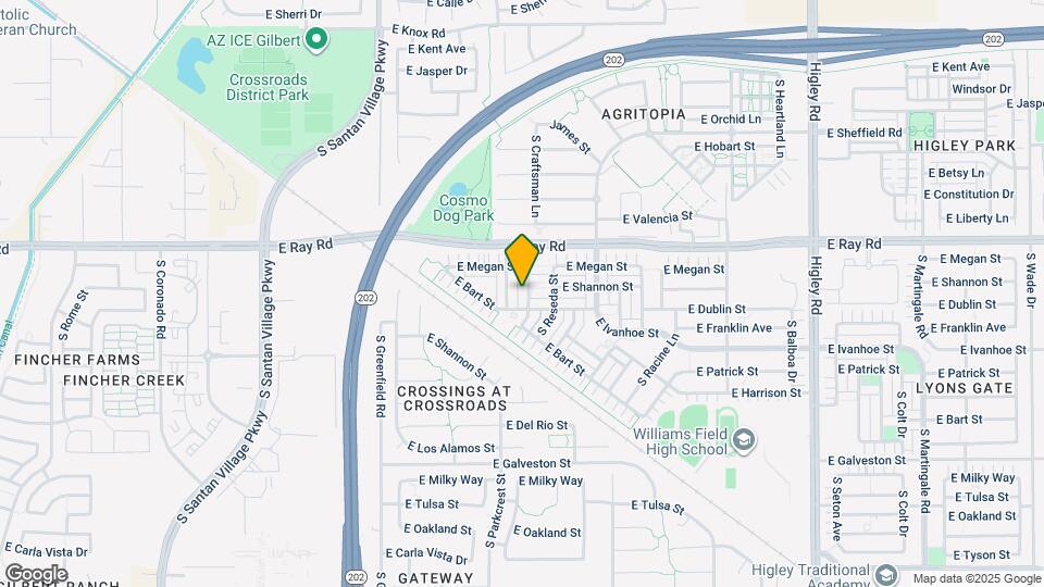 1692 S Parkcrest St Map and Location Details