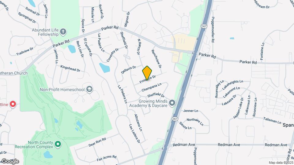 6680 Foxshire Dr Map and Location Details