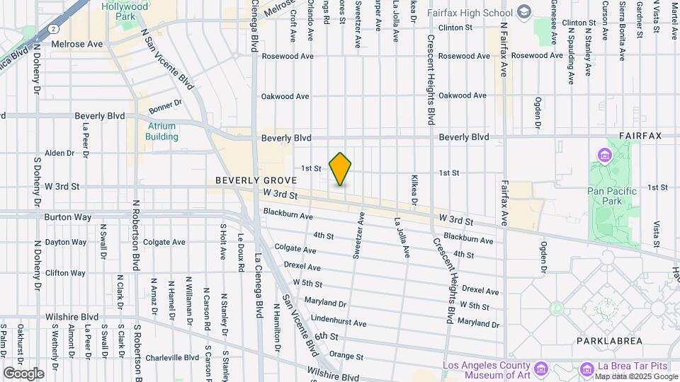 133 S Flores St Map and Location Details