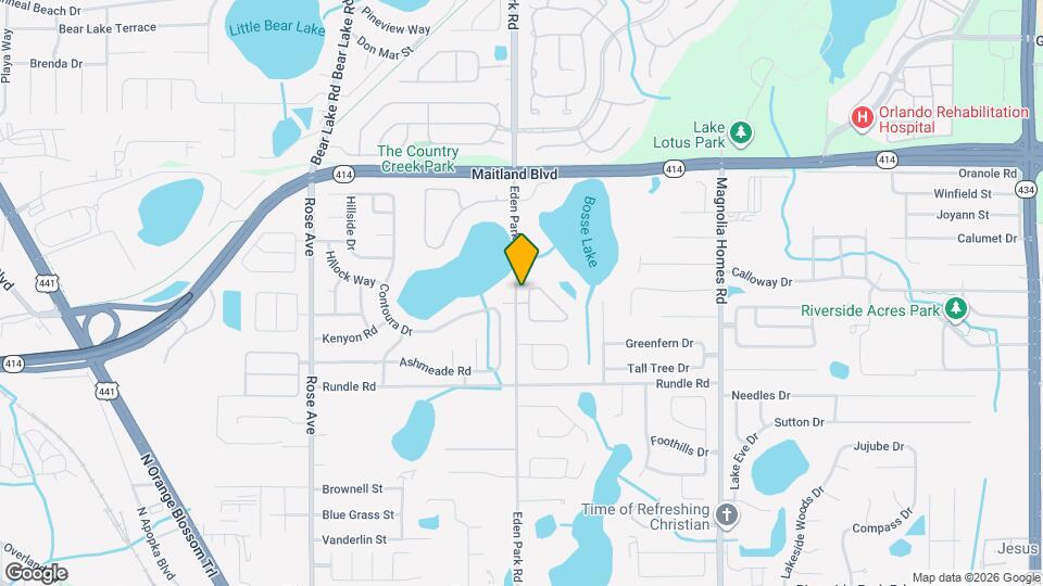 4406 Park Eden Cir Map and Location Details