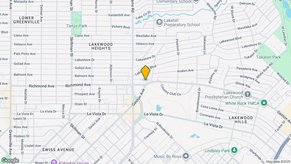 6511 Gaston Ave Map and Location Details