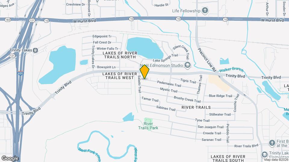 8508 Pedernales Trail Map and Location Details