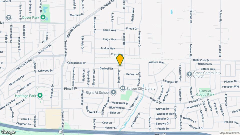 833 Scoter Way Map and Location Details