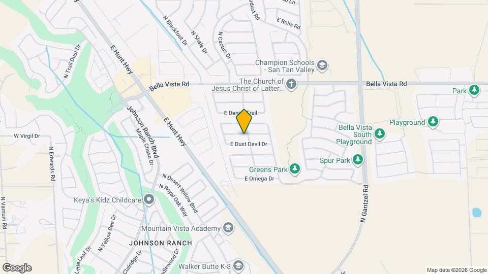 1101 E Desert Rose Trail Map and Location Details