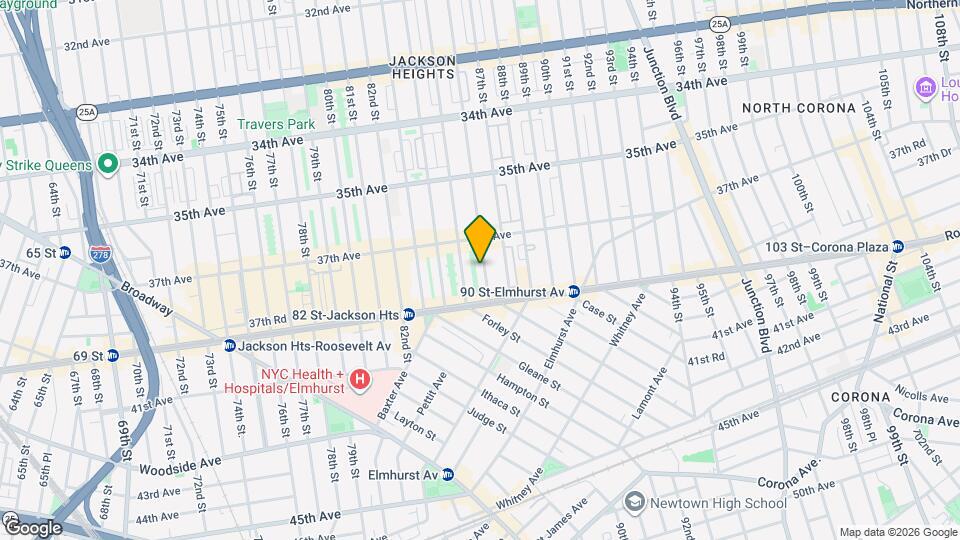 3736 86th St Map and Location Details