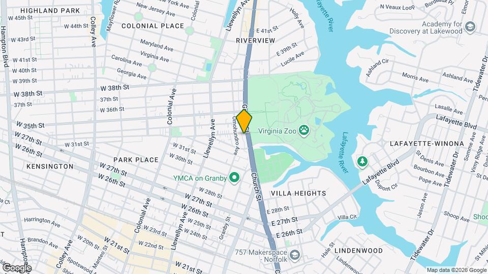 3239 Granby St Map and Location Details