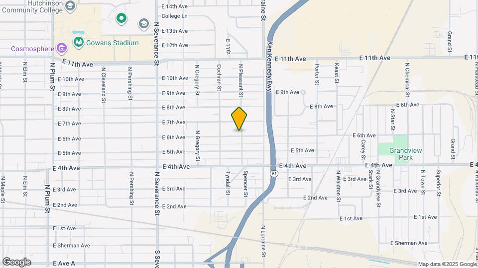 1230 E 6th Ave Map and Location Details