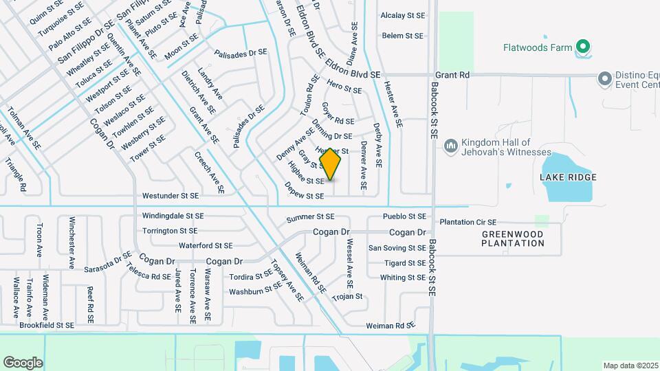 1499 Higbee St SE Map and Location Details