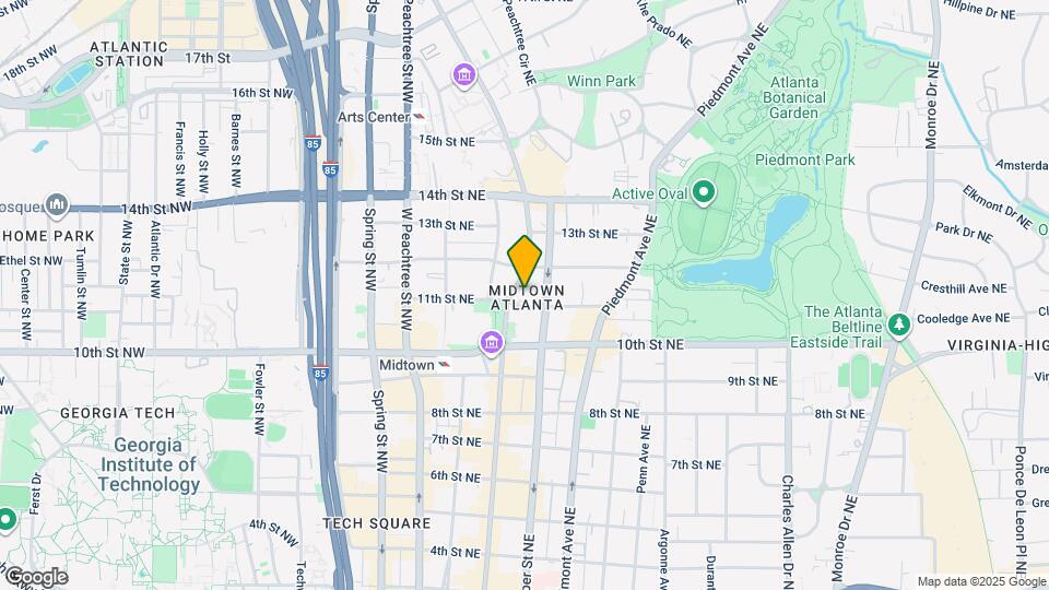 1065 Peachtree St NE, Unit 3303 Map and Location Details