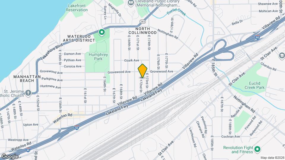 1201 E 172nd St Map and Location Details