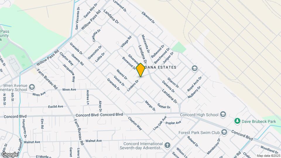 3774 Lindero Dr Map and Location Details