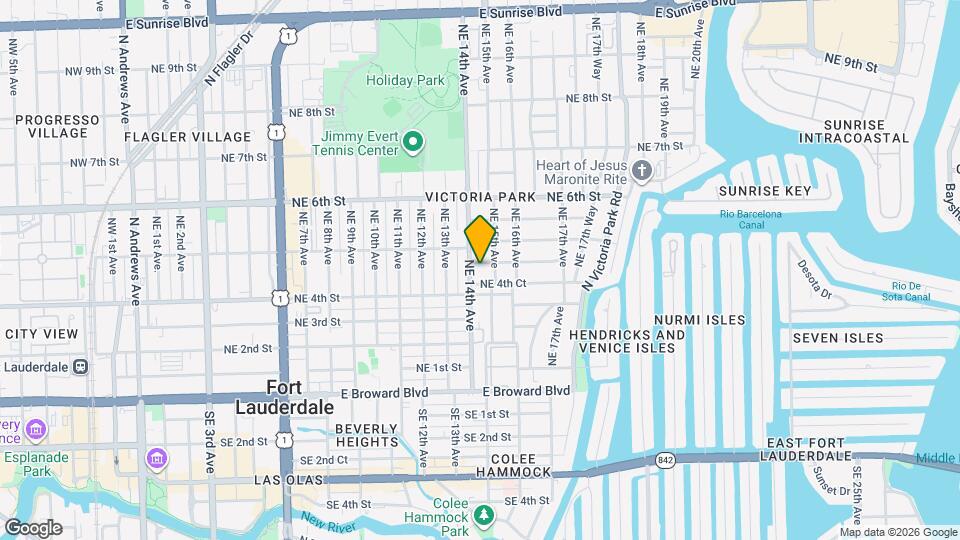 1408 NE 4th Pl Mapa y Detalles de la Ubicación