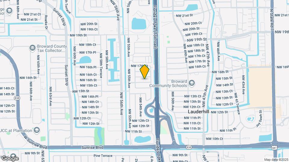 5301 NW 16th St Map and Location Details