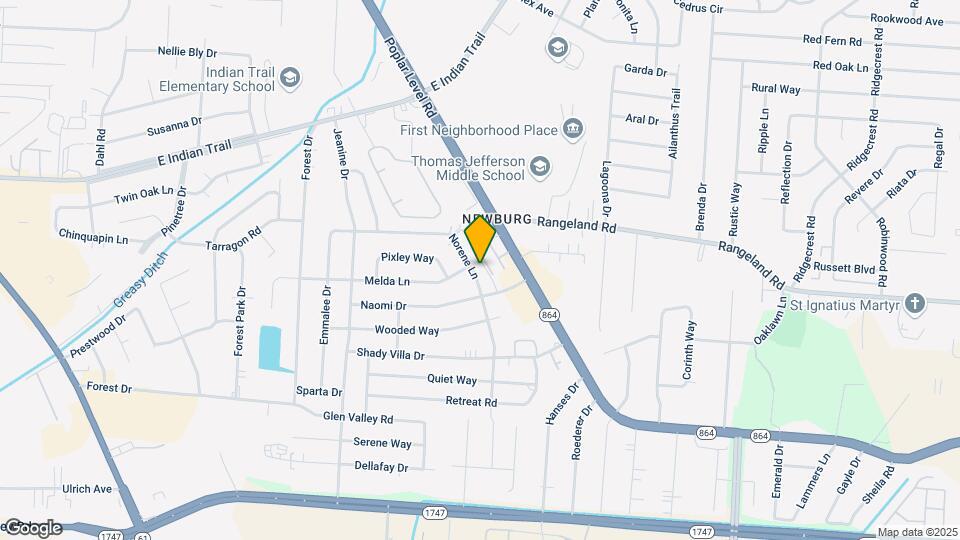 4303 Norene Ln Map and Location Details