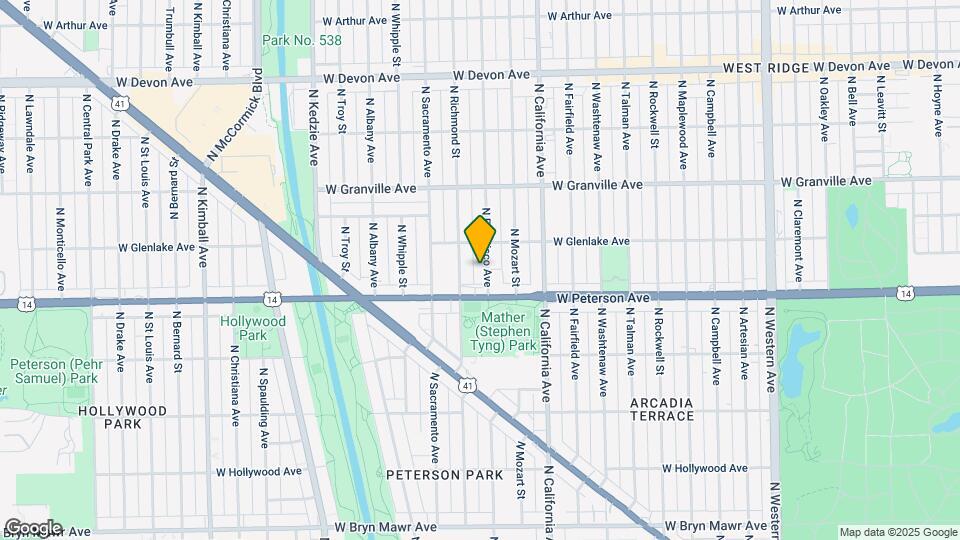 6028 N Francisco Ave Mapa y Detalles de la Ubicación