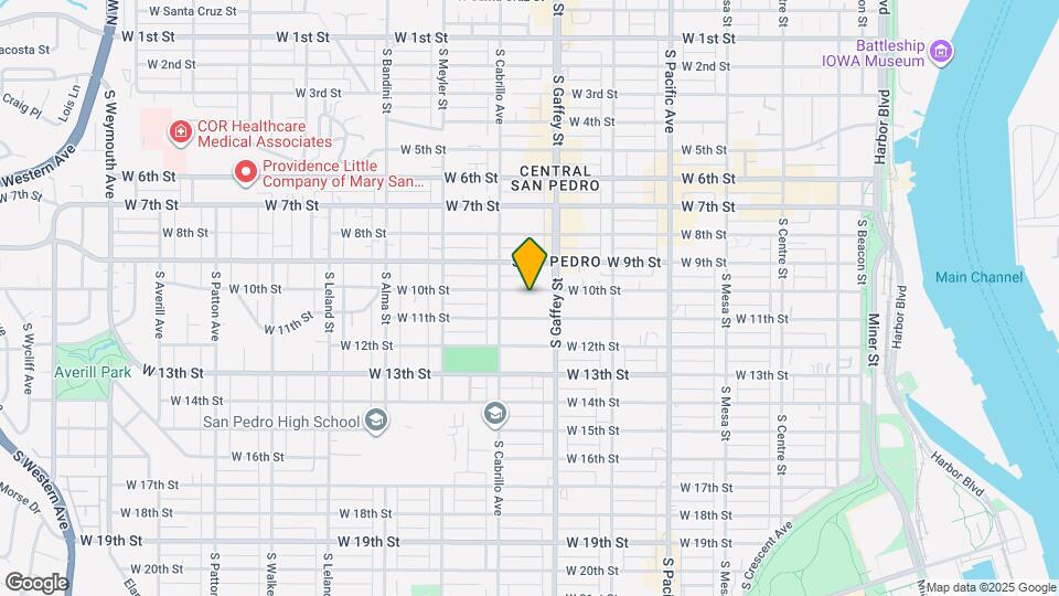 747 W 10th St Map and Location Details