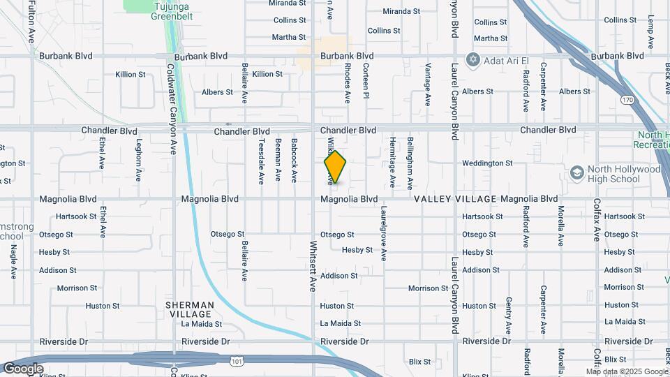 5208 Whitsett Ave Mapa y Detalles de la Ubicación