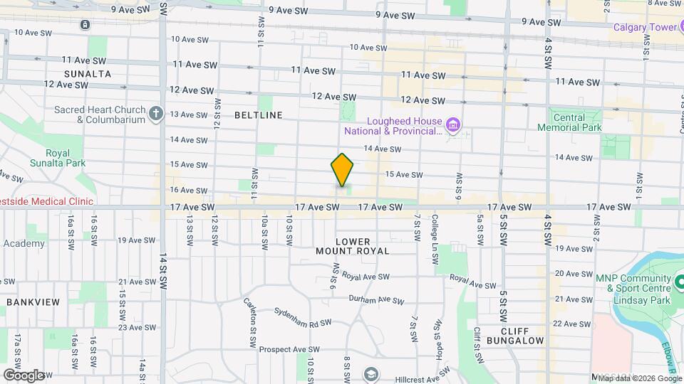 930-2716 16 Ave SW Map and Location Details