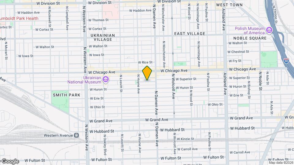 2033 W Superior St Map and Location Details