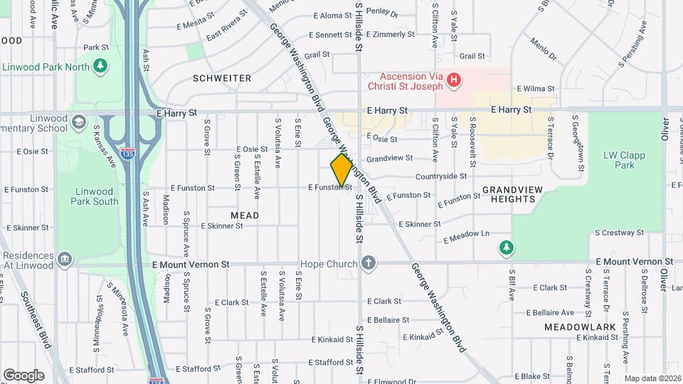 3103 E Funston St Map and Location Details