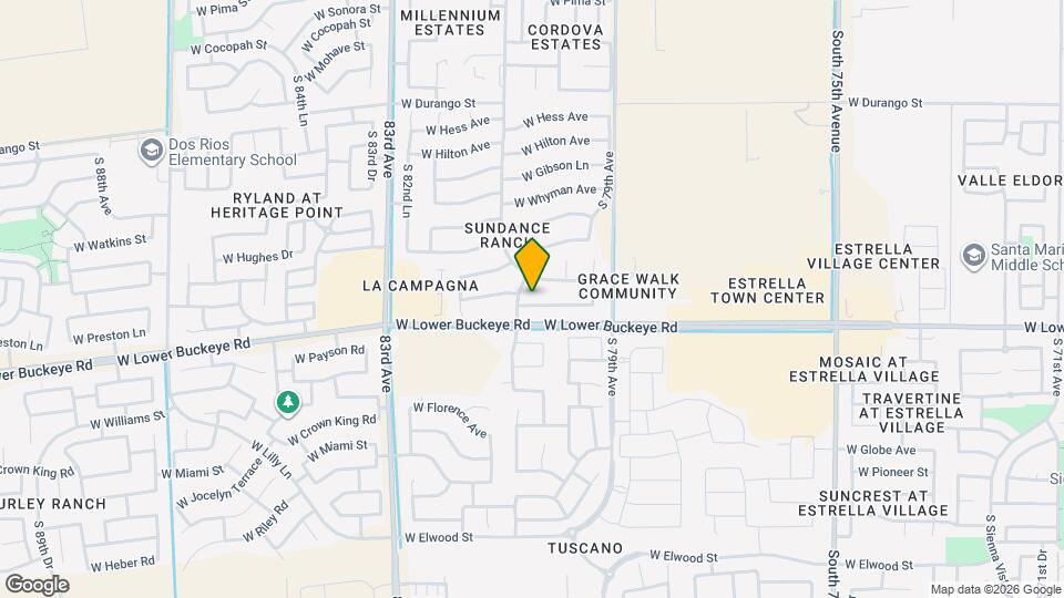 8032 W Preston Ln Map and Location Details