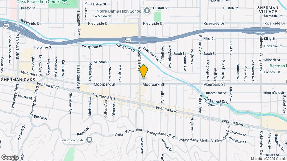 4414 Woodman Ave Mapa y Detalles de la Ubicación