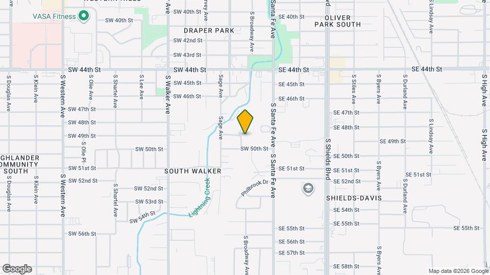 5004 S Broadway Ave Map and Location Details