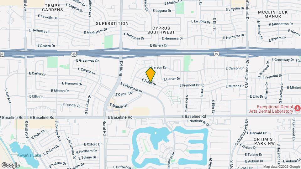 1057 E Frost Dr Mapa y Detalles de la Ubicación