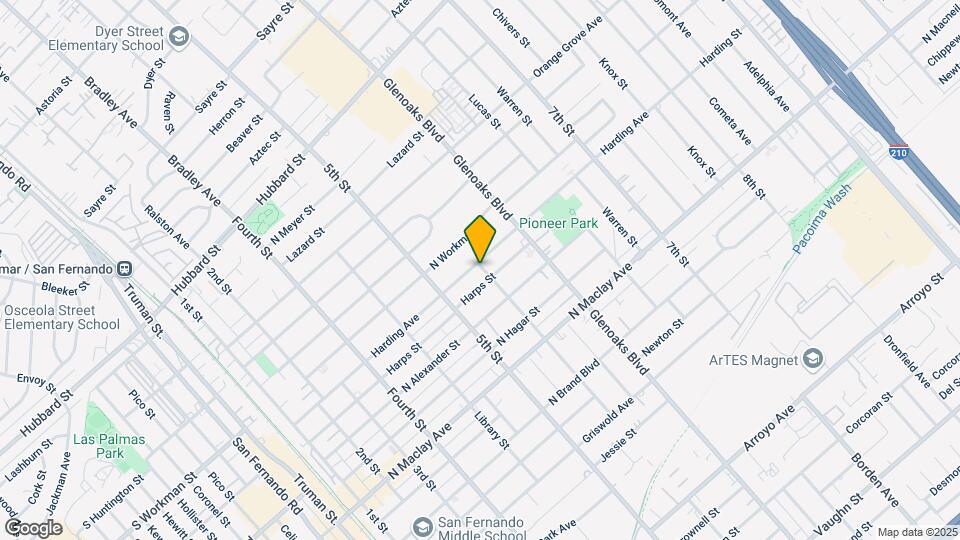 652 Harding Ave Map and Location Details