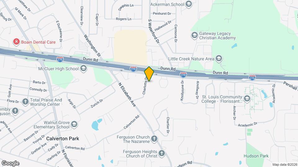 1540 Charlotte Dr Map and Location Details