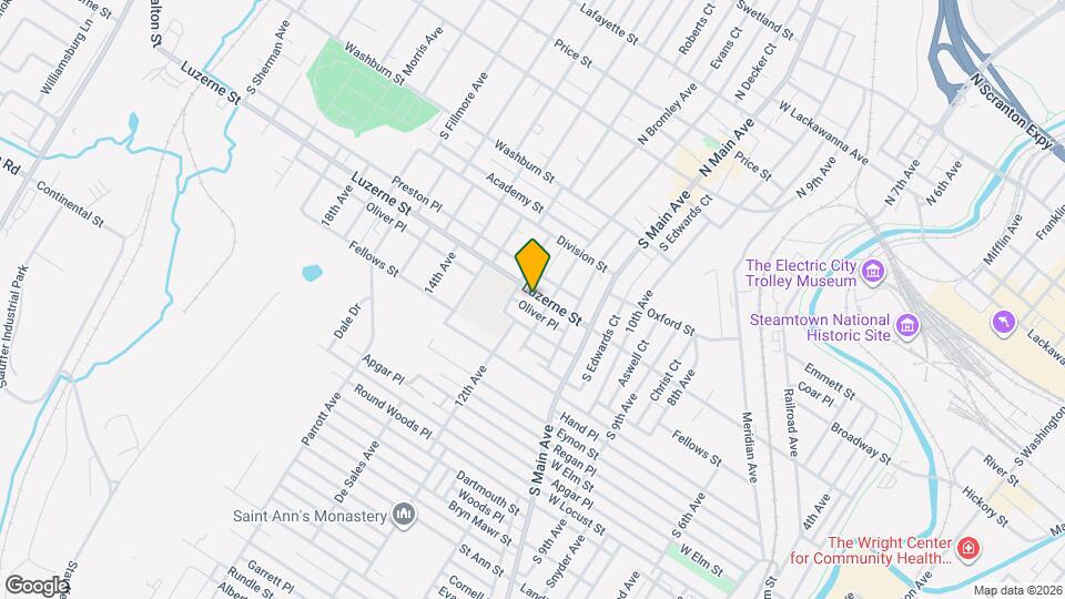 1149 Luzerne St Map and Location Details