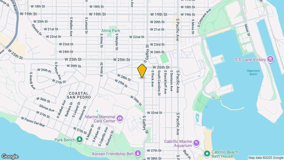 2733 S Gaffey St Map and Location Details