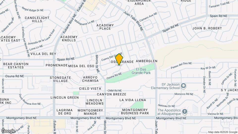 10409 Camino Del Oso NE Map and Location Details