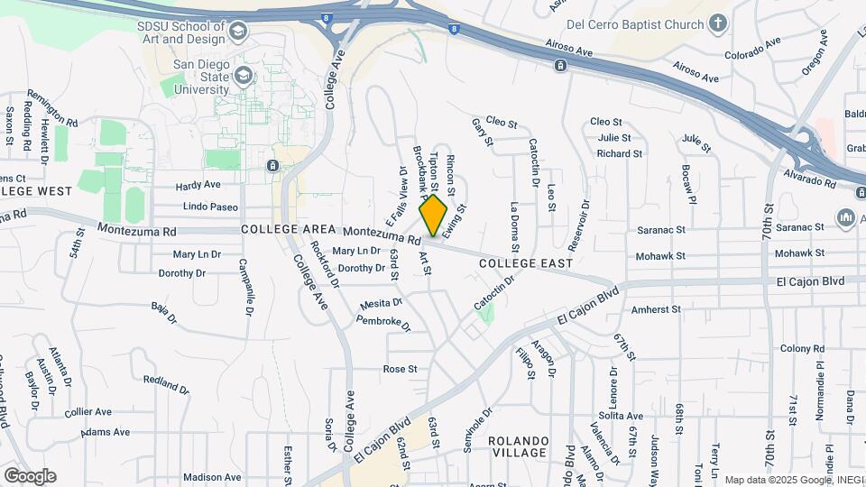 6330 Montezuma Rd Map and Location Details