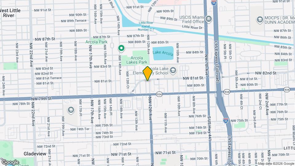 8031 NW 12th Ct Map and Location Details
