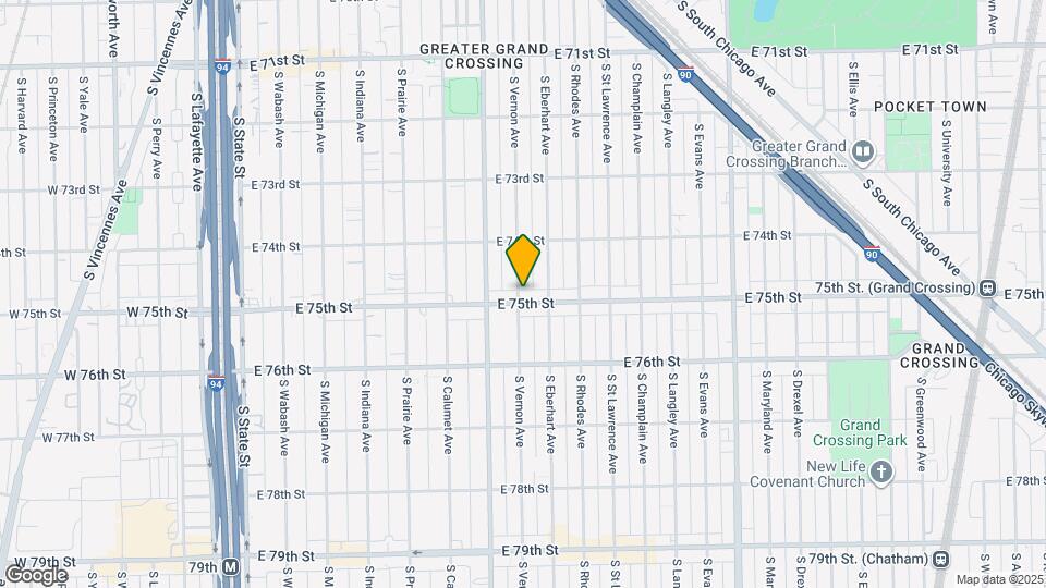 7451 S Vernon Ave Map and Location Details