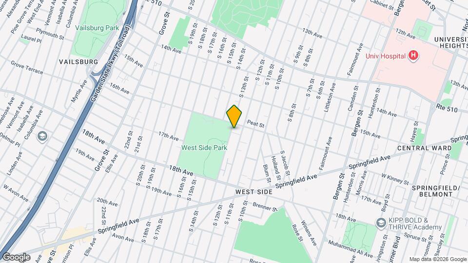 528 S 13th St Map and Location Details