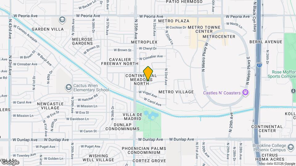 3408 W Purdue Ave Map and Location Details
