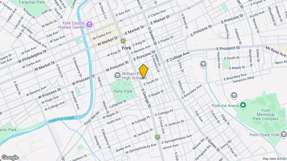 343 S George St, Unit # 2 Mapa y Detalles de la Ubicación