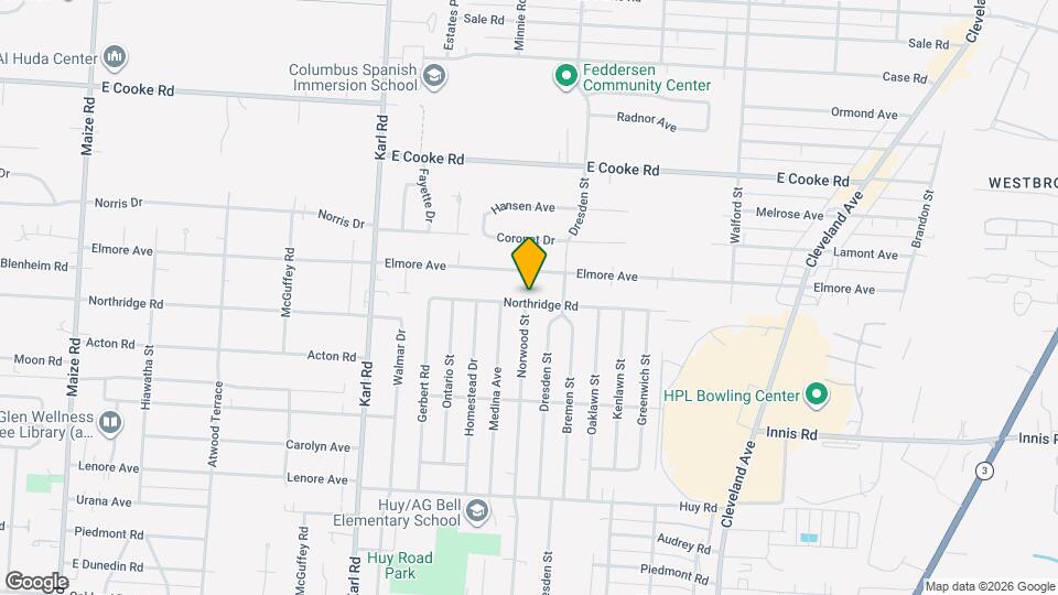 1630 Northridge Rd Mapa y Detalles de la Ubicación