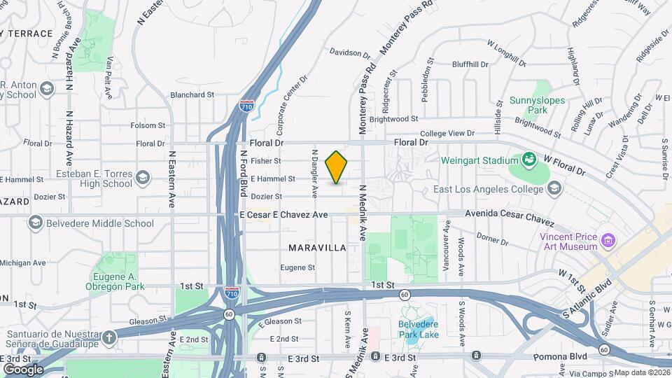 4737 Dozier St Map and Location Details