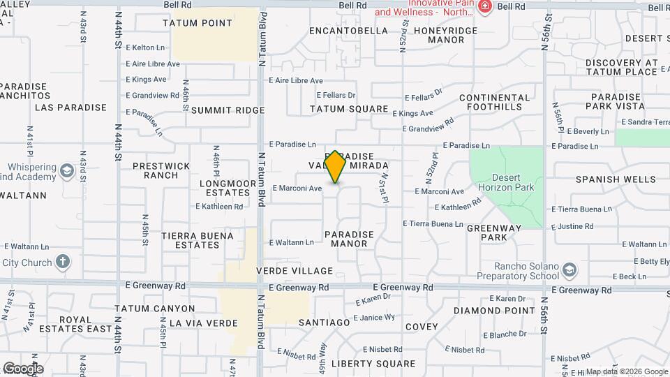 15852 N 50th St Map and Location Details