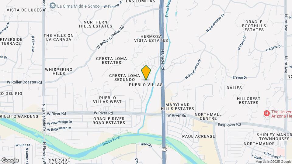 5204 N Tigua Dr Map and Location Details