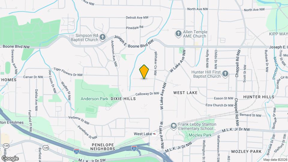 1824 Tiger Flowers Dr NW Map and Location Details