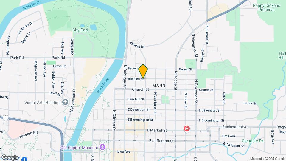 629 N Gilbert St-Unit -1 Map and Location Details