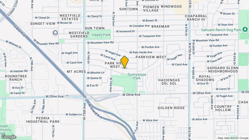 7145 W Hatcher Rd Map and Location Details